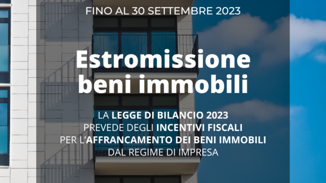 Estromissione beni immobili